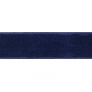 Band, Samt, 25 mm, 29658-019, dunkelblau