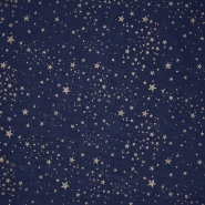 Baumwolle, Popeline, festlich, Sterne, 29695-980, dunkelblau