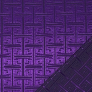 Gewebe, Rajon, geometrisch, 29738-39, violett