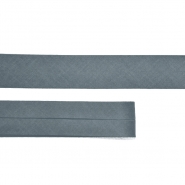 Schrägband, Baumwolle, 50 mm, 29774-60, grau