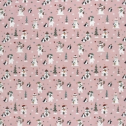 Jersey, Baumwolle, festlich, Weihnachten, 29697-131, rosa