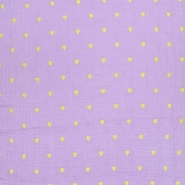 Musselin, doppelt, Stickerei, Herzen, 29783-001