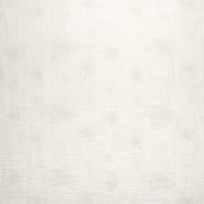 Musselin, doppelt, Stickerei, floral, 29788-002, sahne