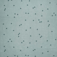 Musselin, doppelt, Herzen, 29811-008, mint