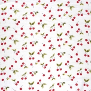 Musselin, doppelt, Muster, 29822-002, Obst