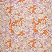 Gewebe, Viskose, digital, Ornament, 29828-001, orange
