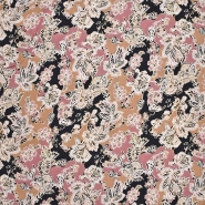 Gewebe, Viskose, digital, Ornament, 29828-002, schwarz