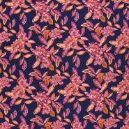 Gewebe, Viskose, floral, 29829-001, blau