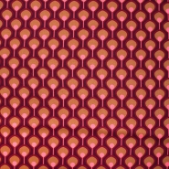 Gewebe, Viskose, abstrakt, 29830-005, rot