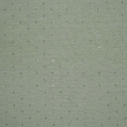 Sweatshirtstoff, flauschig, Punkte, 29840-271, grün