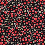 Gewebe, Viskose, Punkte, 29895-06, rot