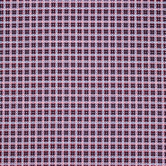 Satin, Baumwolle, floral, 29897-04, rot-blau