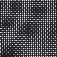 Satin, Baumwolle, geometrisch, 29897-08, schwarz
