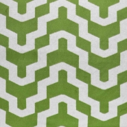 Gewebe für Mäntel, geometrisch, 29899-05, grün