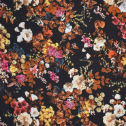 Gewebe, Viskose, Georgette, Floral, 29904-05