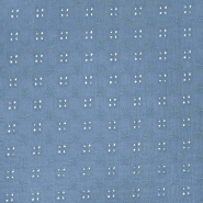 Musselin, doppelt, Richelieu, 22719-003, blau