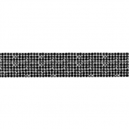 Band, Kristalle, 20 mm, 26424-002, schwarz