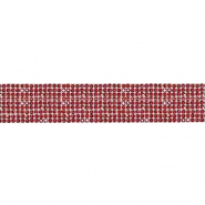 Band, Kristalle, 20 mm, 26424-9007, rot
