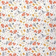 Baumwolle, Popeline, Tiere, 28636-02, gelb