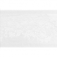 Band, dekorativ, Ornament, 90 mm, 29935-001, weiß