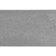 Band, dekorativ, Ornament, 90 mm, 29935-027, grau
