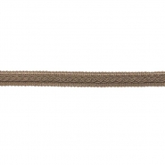 Band, dekorativ, 15 mm, 29948-033, dunkelbeige
