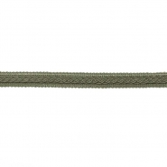 Band, dekorativ, 15 mm, 29948-325, grün-grau