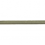 Band, Paspel, 15 mm, 29949-325, grün-grau