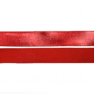 Band, dekorativ, metall, 25 mm, 29950-009, rot