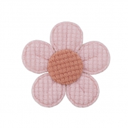 Applikation, floral, 29957-006, rosa