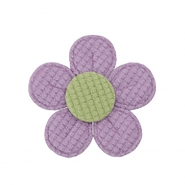 Applikation, floral, 29957-021, violett