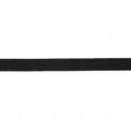 Band, Baumwolle, Köper, 10 mm, 29964-002, schwarz