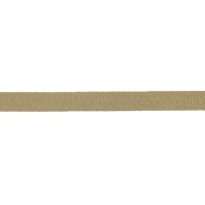 Band, Baumwolle, Köper, 10 mm, 29964-213, braun-beige