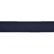 Band, Baumwolle, Köper, 30 mm, 29966-020, dunkelblau
