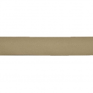 Band, Baumwolle, Köper, 30 mm, 29966-213, braun-beige