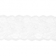 Spitze, floral, 135 mm, 29979-001, weiß