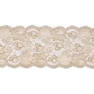 Spitze, floral, 135 mm, 29979-024, beige