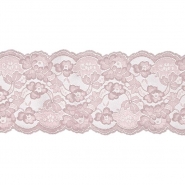 Spitze, floral, 135 mm, 29979-055, rosa