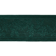 Band, dekorativ, floral, 60 mm, 29981-014, grün