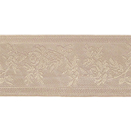 Band, dekorativ, Floral, 60 mm, 29981-024, beige
