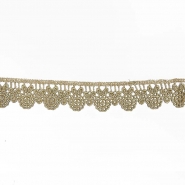 Spitze, floral, 30 mm, 29989-100, golden