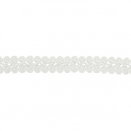 Band, dekorativ, 15 mm, 30000-001, weiß