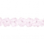 Band, dekorativ, floral, 35 mm, 30001-006, rosa