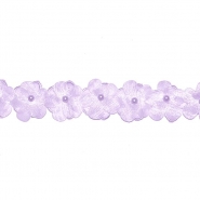 Band, dekorativ, floral, 35 mm, 30001-021, violett