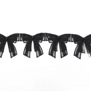 Band, dekorativ, Schleife, 60 mm, 30002-002, schwarz