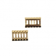 Dekorative Tube für Band, 35 x 20 mm, 30006-100, golden