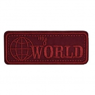 Applikation, Aufschrift, 30007-060, rot