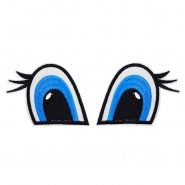 Applikation, Augen, 30008-019, blau