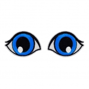 Applikation, Augen, 30009-019, blau