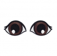 Applikation, Augen, 30009-025, braun